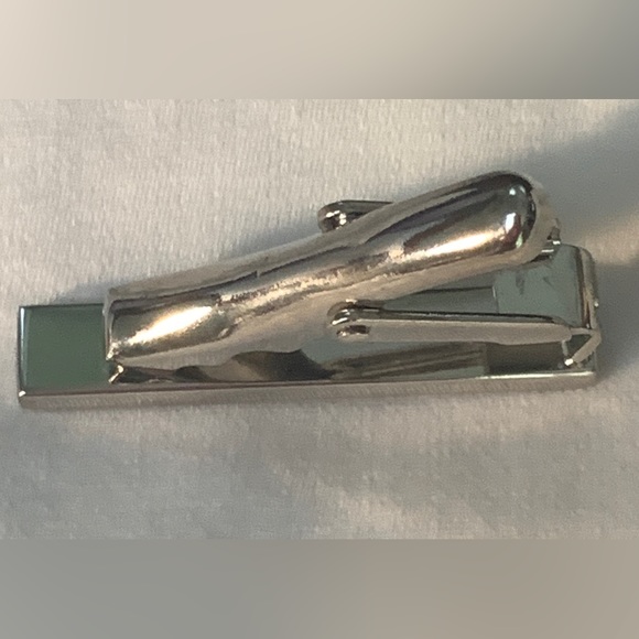 NWT Joseph Abboud Diamond Pattened  Tie Clip - Picture 5 of 7